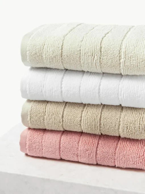 Handtuch Luxe mit Streifenbordüre, in verschiedenen Größen