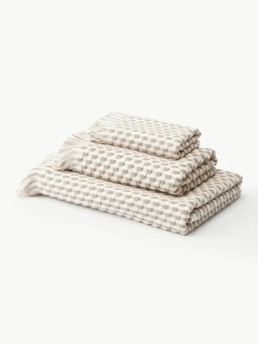 Handtuch-Set Juniper mit Hoch-Tief-Struktur, in verschiedenen Setgrößen