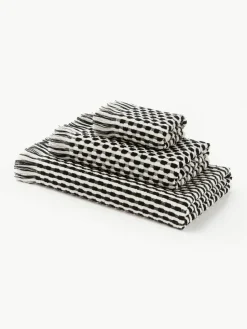 Handtuch-Set Juniper mit Hoch-Tief-Struktur, in verschiedenen Setgrößen
