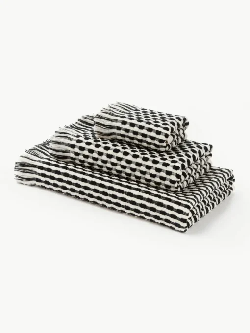 Handtuch-Set Juniper mit Hoch-Tief-Struktur, in verschiedenen Setgrößen