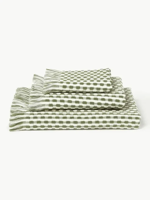 Handtuch-Set Juniper mit Hoch-Tief-Struktur, in verschiedenen Setgrößen