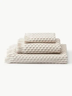 Handtuch-Set Juniper mit Hoch-Tief-Struktur, in verschiedenen Setgrößen