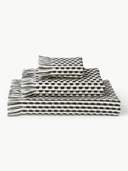 Handtuch-Set Juniper mit Hoch-Tief-Struktur, in verschiedenen Setgrößen