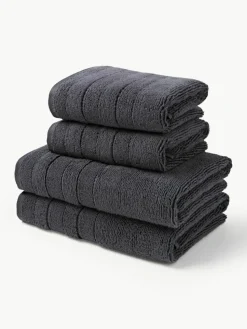 Handtuch-Set Luxe mit Streifenbordüre, in verschiedenen Setgrößen