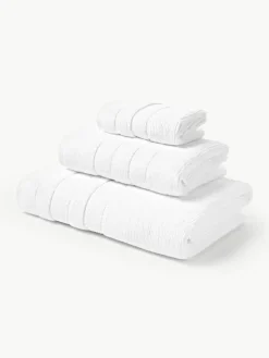 Handtuch-Set Luxe mit Streifenbordüre, in verschiedenen Setgrößen