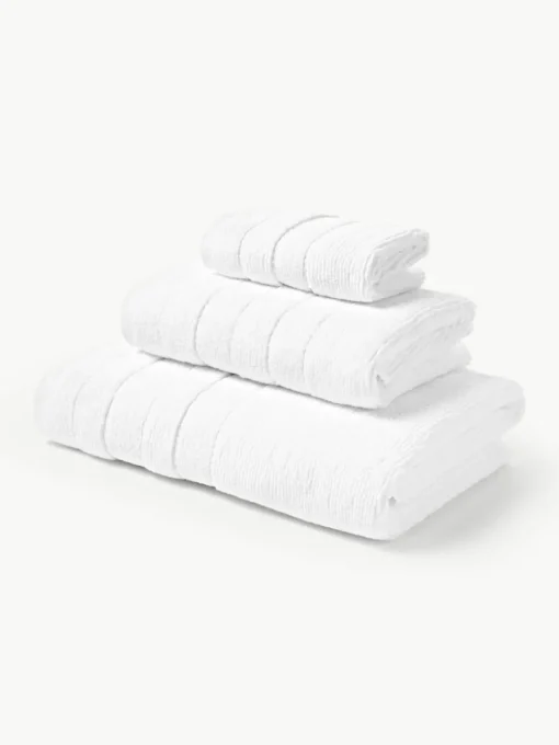 Handtuch-Set Luxe mit Streifenbordüre, in verschiedenen Setgrößen