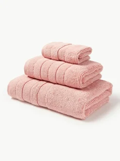 Handtuch-Set Luxe mit Streifenbordüre, in verschiedenen Setgrößen