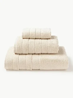 Handtuch-Set Luxe mit Streifenbordüre, in verschiedenen Setgrößen