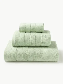 Handtuch-Set Luxe mit Streifenbordüre, in verschiedenen Setgrößen