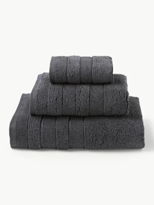 Handtuch-Set Luxe mit Streifenbordüre, in verschiedenen Setgrößen