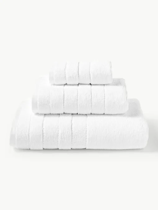 Handtuch-Set Luxe mit Streifenbordüre, in verschiedenen Setgrößen