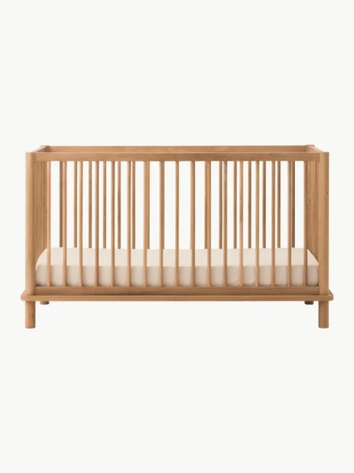 Höhenverstellbares Babybett Latitude aus Eichenholz, 70 x 140 cm