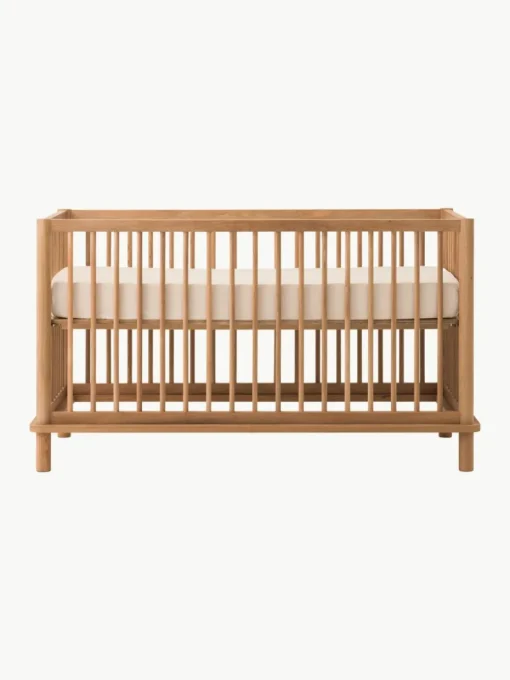 Höhenverstellbares Babybett Latitude aus Eichenholz, 70 x 140 cm