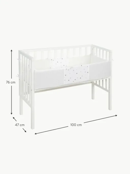 Höhenverstellbares Beistell-Babybett Sternenzauber, 45 x 90 cm