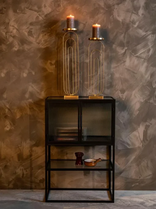 Highboard Boli mit Rillenglas