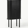 Highboard Calary mit geriffelter Front