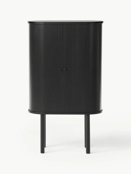 Highboard Calary mit geriffelter Front