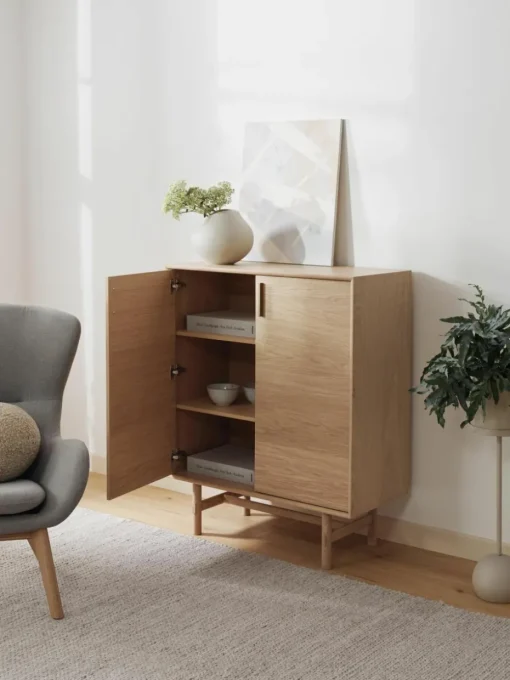 Highboard Diana aus Eichenholz