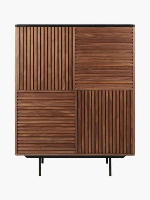 Highboard Nuance mit Rillen-Dekor