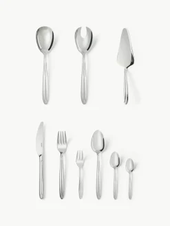 Hochglanzpoliertes Besteck-Set Orchid, 12 Personen (70-tlg.)
