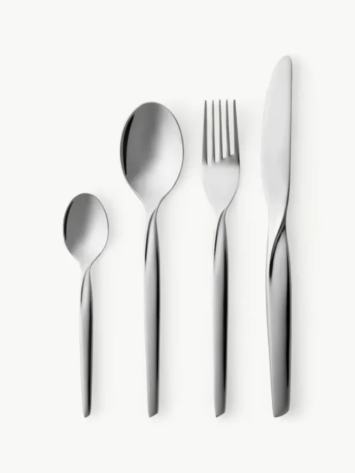 Hochglanzpoliertes Besteck-Set Twist, 4 Personen (16-tlg.)