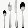 Hochglanzpoliertes Besteck-Set Tulip, 6 Personen (24-tlg.)