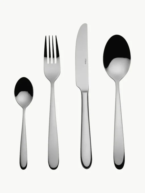 Hochglanzpoliertes Besteck-Set Tulip, 6 Personen (24-tlg.)