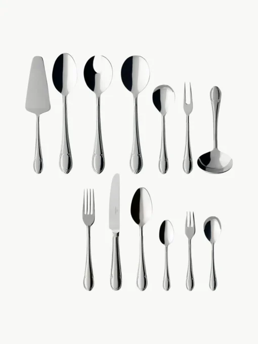 Hochglanzpoliertes Besteck-Set Mademoiselle, 12 Personen (68-tlg.)