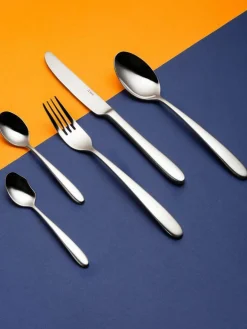 Hochglanzpoliertes Besteck-Set Tulip, 6 Personen (24-tlg.)