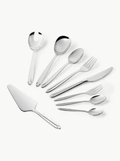 Hochglanzpoliertes Besteck-Set Orchid, 12 Personen (70-tlg.)
