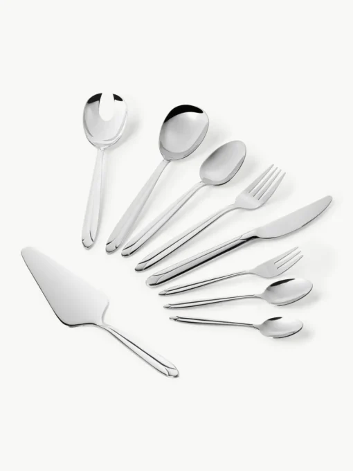Hochglanzpoliertes Besteck-Set Orchid, 12 Personen (70-tlg.)