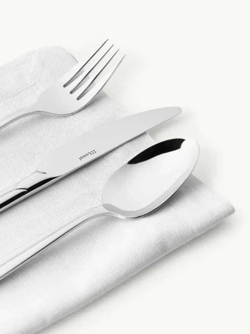 Hochglanzpoliertes Besteck-Set Orchid, 12 Personen (70-tlg.)
