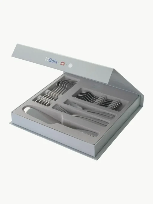 Hochglanzpoliertes Kuchenbesteck-Set Tulip, 6 Personen (13-tlg.)