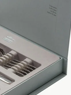 Hochglanzpoliertes Kuchenbesteck-Set Tulip, 6 Personen (13-tlg.)