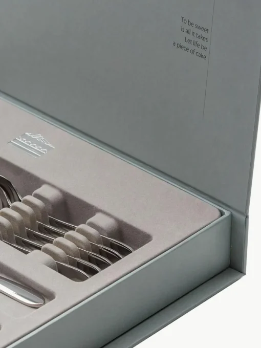 Hochglanzpoliertes Kuchenbesteck-Set Tulip, 6 Personen (13-tlg.)