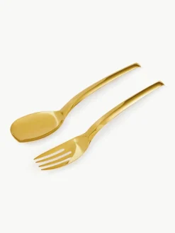 Hochglanzpoliertes Salatbesteck Living