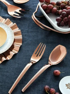 Hochglanzpoliertes Salatbesteck Living