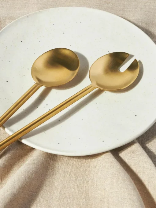 Hochglanzpoliertes Salatbesteck Agata