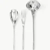 Hochglanzpoliertes Servierbesteck-Set Bamboo aus Edelstahl, 3-tlg.