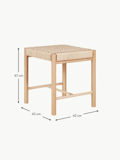 Hocker Abano aus Pappelholz