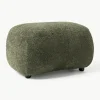 Hocker Alba aus Teddy-Bouclé