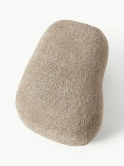 Hocker Alba aus Teddy-Bouclé