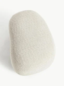 Hocker Alba aus Teddy-Bouclé