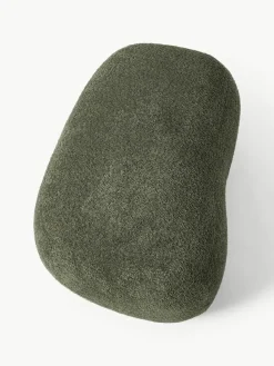 Hocker Alba aus Teddy-Bouclé