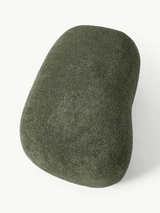 Hocker Alba aus Teddy-Bouclé