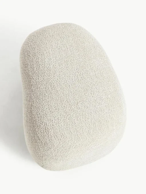 Hocker Alba aus Teddy-Bouclé