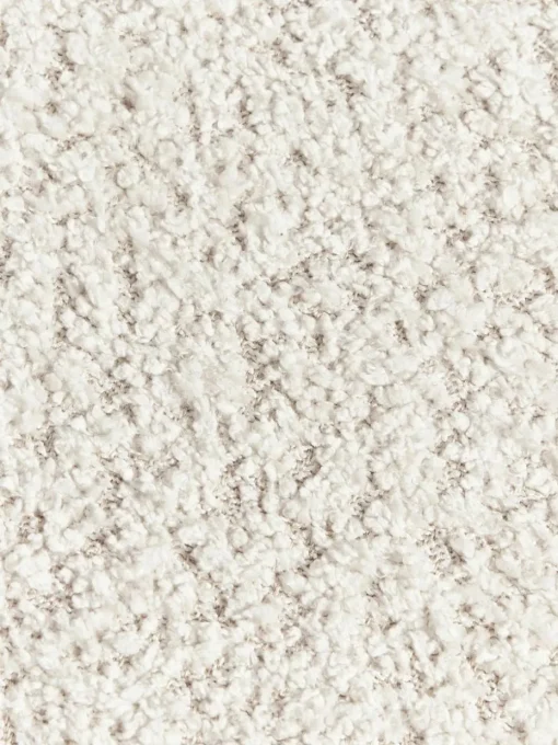 Hocker Alba aus Teddy-Bouclé