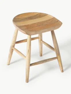 Hocker Nino aus Mangoholz