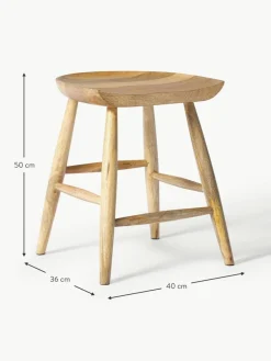 Hocker Nino aus Mangoholz