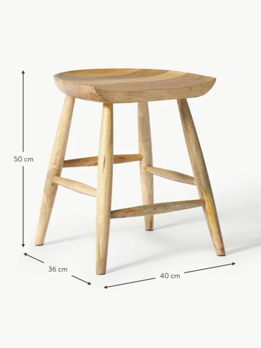 Hocker Nino aus Mangoholz